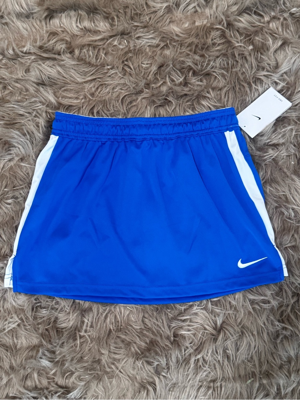 Nike mini skirt royal blue white stripes